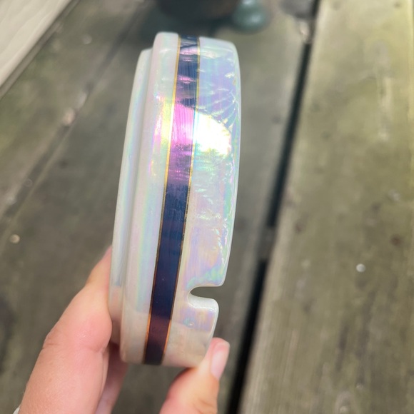 3/$30 💖 Iridescent Vintage Texas Roadmap Ashtray - Picture 5 of 7